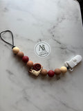 Attache suce Escargot rouge/brun