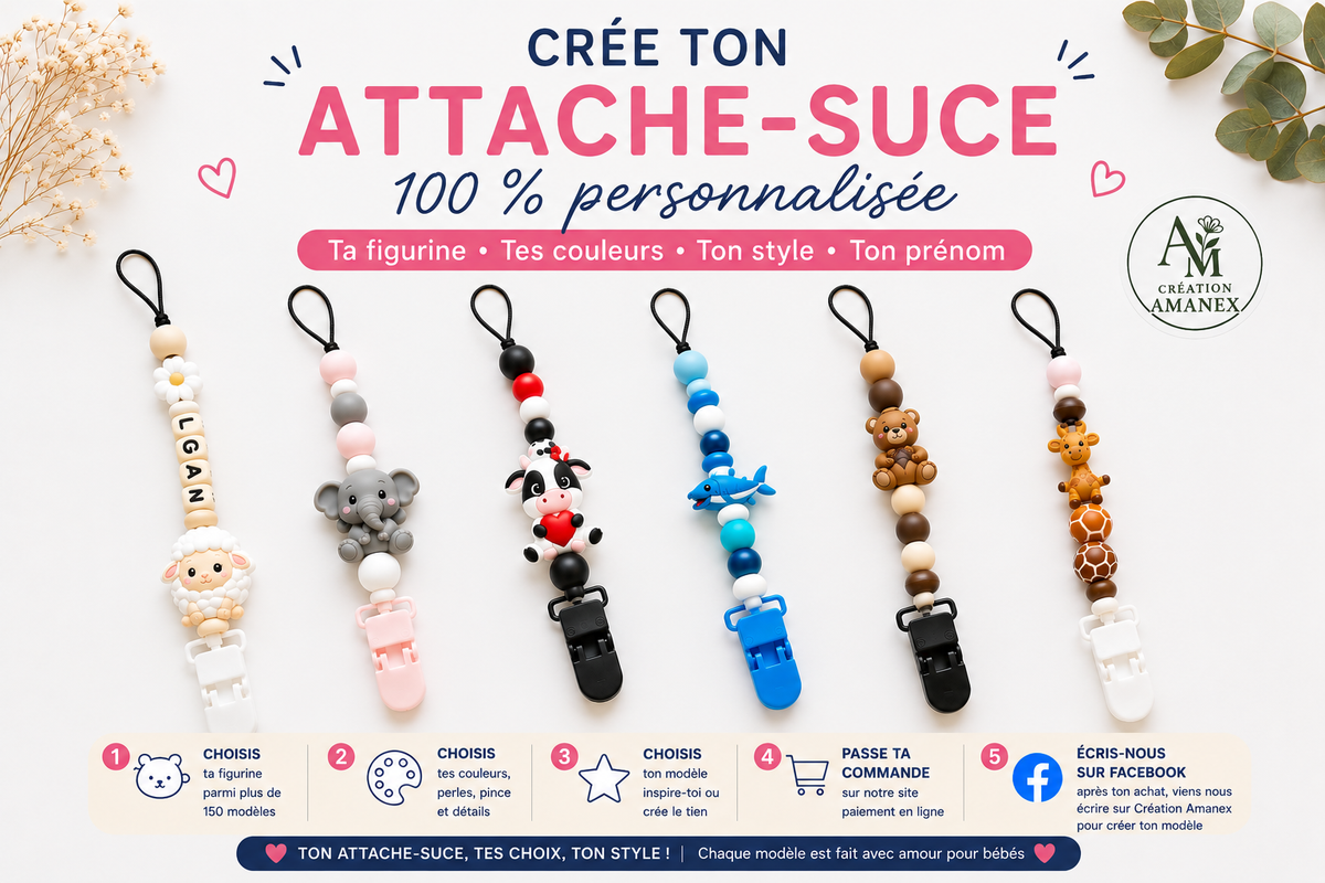 Attache-suce PERSONNALISÉ