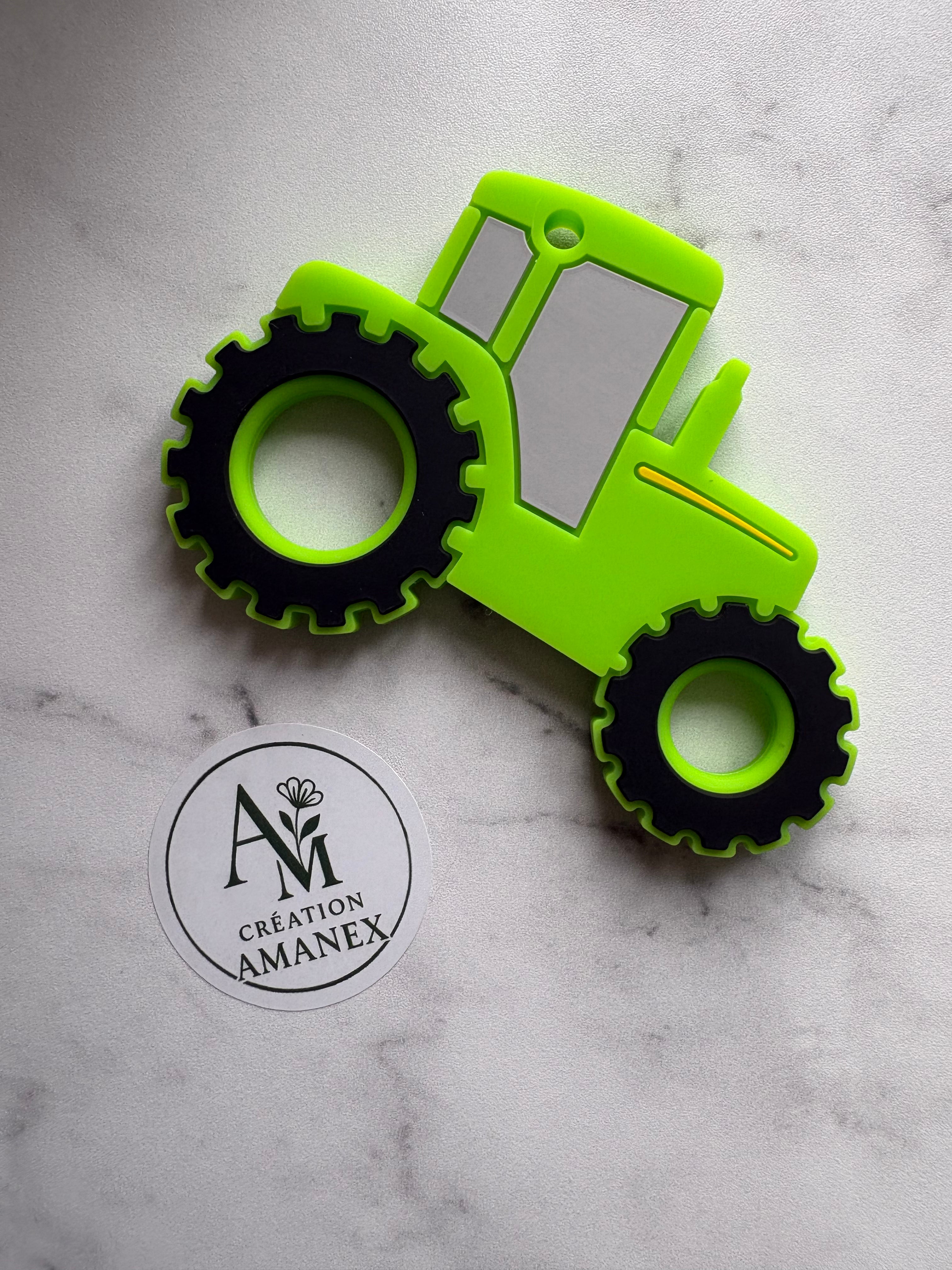 Jouet de dentition Tracteur Vert