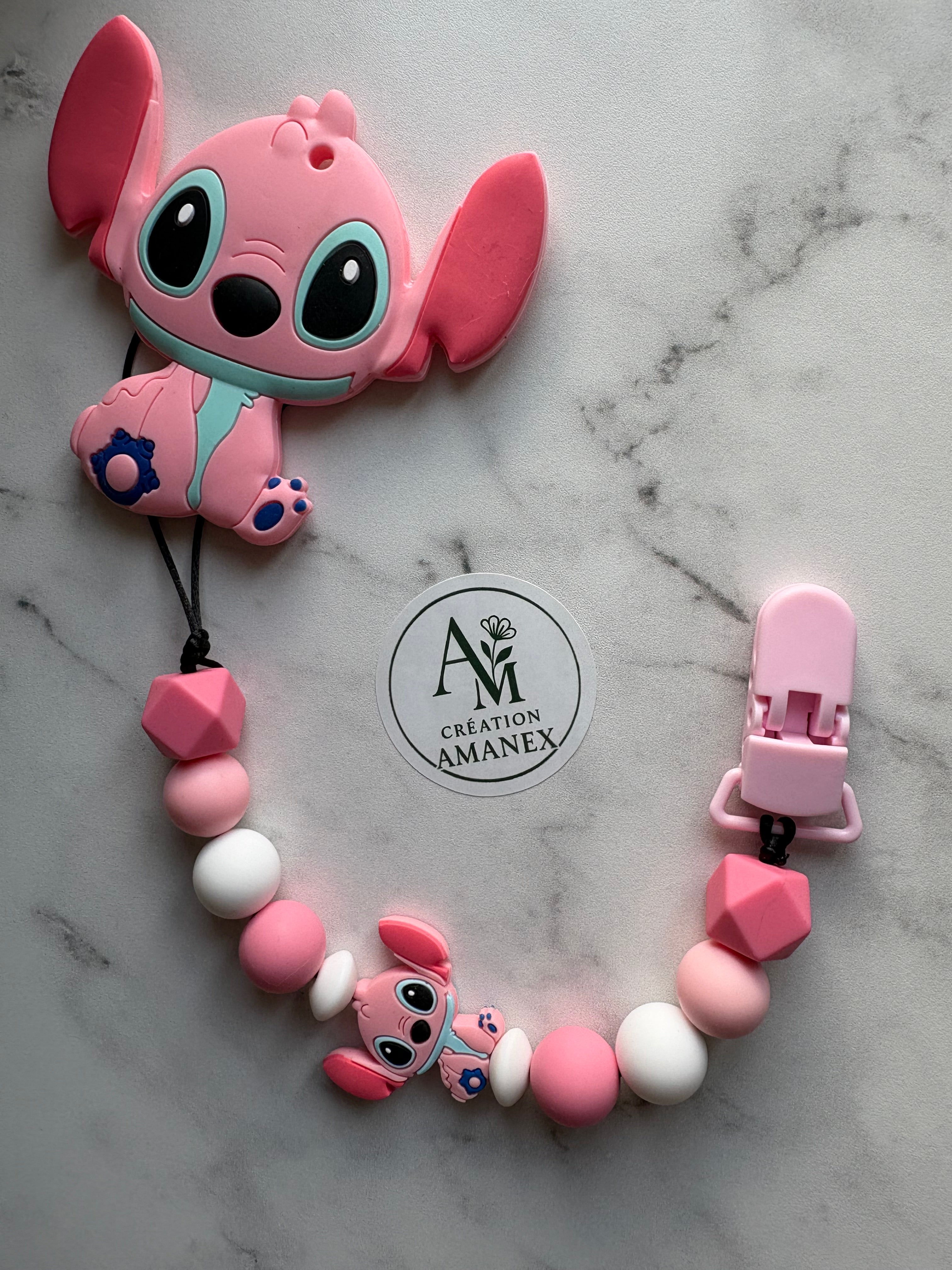 Attache suce et jouet de dentition Angel Stich