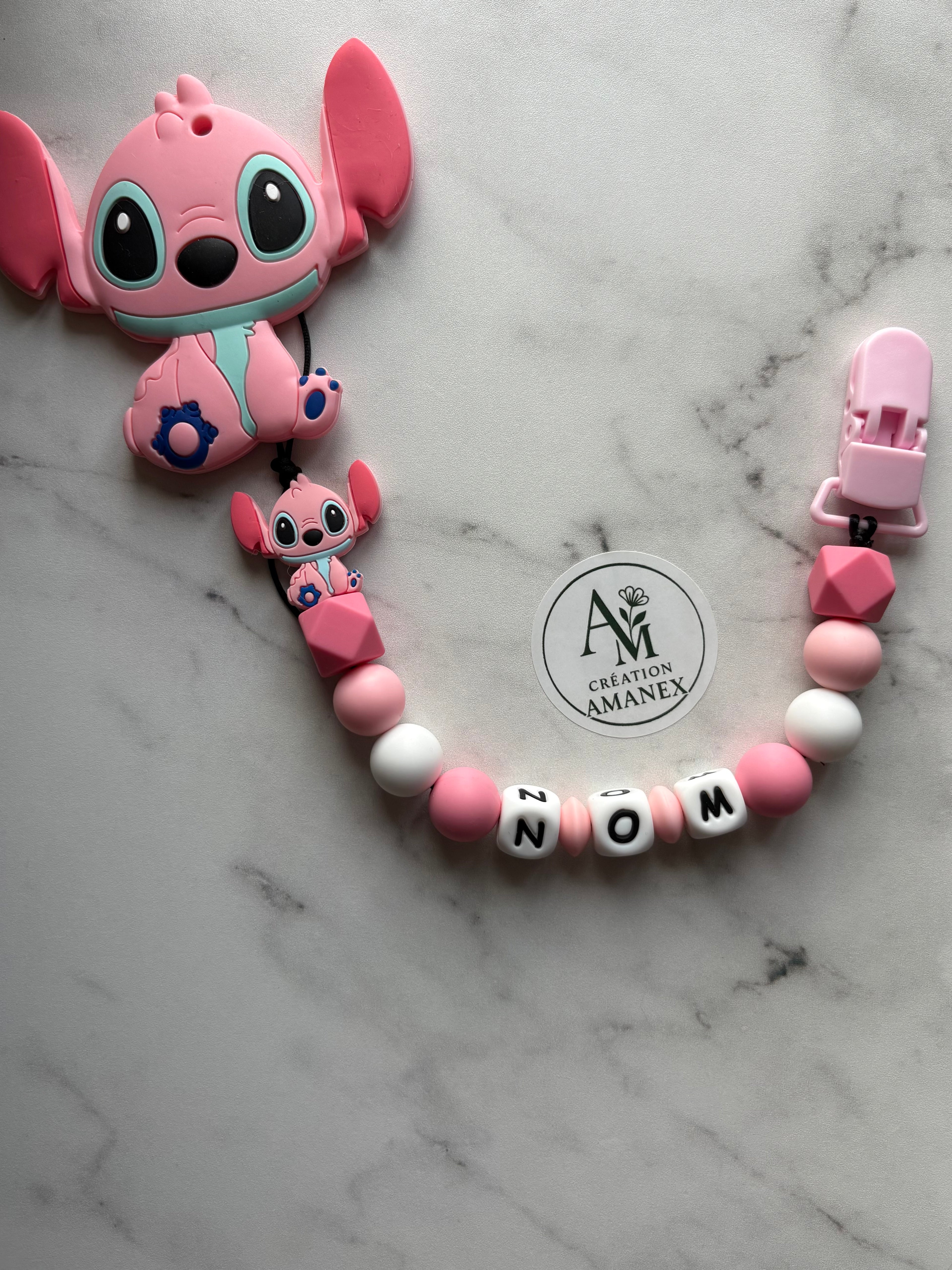 Attache suce et jouet de dentition Angel Stich
