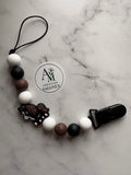 Attache suce cheval noir