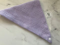 Bavoir en coton uni Mauve