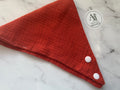 Bavoir uni en coton Orange