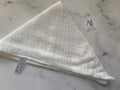 Bavoir uni en coton Blanc